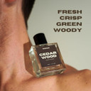 ManCave Cedarwood Fragrance Spray, Eau De Toilette for Men, 50ml, Woody Mens Perfume with Pine & Rosemary, Aftershave Gift for Him, UK Formulated EDT Fragrance