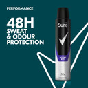 Sure Men Active Dry Anti-Perspirant Aerosol deodorant for men for 48-hour sweat and odour protection 6x 200 ml
