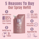 Salt of the Earth - Natural Deodorant Spray Refill Pouch, x3 Uses - Lavender & Vanilla - Vegan, Long Lasting Protection, Leaping Bunny Approved, Made in the UK - 300ml