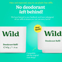 Wild - Natural Refillable Deodorant - Fresh Cotton & Sea Salt Refill Trio Pack - Vegan & Eco-Friendly - Aluminium Free - Long Lasting Protection - Natural Ingredients - 3 Pack of 40g Refills