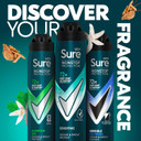 Sure Men Nonstop Protection Sensitive Anti-Perspirant Aerosol Men's Deodorant Spray with Body Heat Activated technology and a clean fragrance for 72 hour odour and sweat protection 6x 250 ml