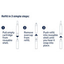 Roc Derm Correxion Fill + Treat Bundle With Advanced Retinol Serum, Wrinkle Filler Treatment With Hyaluronic Acid For Wrinkles, Crow'S Feet, And Laugh Lines, Stocking Stuffer, 15Ml + Refill Cartridge