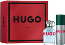 HUGO Men's 2 Piece HUGO Man Eau de Toilette Festive Giftset including an Eau de Toilette 75ml and Deodorant Spray 150ml