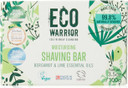 Eco Warrior Shaving Soap Bar | Shaving Bar For Men & Women | Vegan, Natural, eco friendly, Cruelty-Free | No SLS or Parabens | Contains Moisturising Coconut Oil & Shea Butter, Bergamot & Lime | 100g