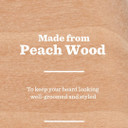 BULLDOG - Beard for Men | Beard Comb | Made from Peach Wood