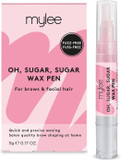 MYLEE Oh, Sugar, Sugar Wax Pen + 20x Waxing Strips - Professional No-heat Formula Waxing, Precision Wand, Ideal for Removing Unwanted Hair on Body, Face, & Bikini Line, Vegan Cruelty-Free, Pack of 1