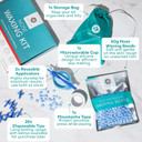 Medi Grade Nose Waxing Kit for Men and Women | 26 Applications, 2 Reusable Metal Wax Sticks, Microwavable Cup, and Hair Wax | Eco-friendly Wax Kit for Unsightly, Itchy Nasal Hair