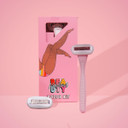 Mallows Beauty - Razor Blade Refills (4-Pack) - Razor Heads with 5 Sharp Blades, Aloe Vera & Vitamin E - Smooth Shave with Vegan Lubricating Strips - For Women, Fits Mallows Razor Kit