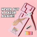 Mallows Beauty - Razor Blade Refills (4-Pack) - Razor Heads with 5 Sharp Blades, Aloe Vera & Vitamin E - Smooth Shave with Vegan Lubricating Strips - For Women, Fits Mallows Razor Kit