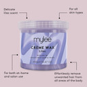 Mylee Honey Soft Creme Wax for Sensitive Skin 450g, Wax Heater Friendly, Ideal for All Body Area Stubborn Coarse Hair Removal