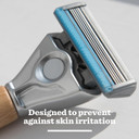 Bulldog Skincare Sensitive Men's Razor Refills, With 5 Tempered Steel Blades on Each of the Four Refill Blades, Works With All Bulldog Reusable Razor Handles, 8 Pack