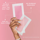 Nad's Extra Long Wax Strips, Hair Removal, Large Waxing Strips, 20 Strips