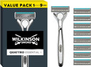 Wilkinson Sword Quattro Titanium Sensitive 4 Razors + 1 Blade  Pack of 5)