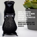 men-ü BARBIERE PURE BRISTLE SHAVING BRUSH (BLACK) Traditional shaving brush set from Italy - Pure bristles. A great introductory shaving brush. Includes 15ml SHAVE CREAM tube