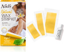Nad's Natural Womens Hair Removal Wax Strips, Head to Toe Wax Kit, Face Wax Strips, Body Wax Strips, Bikini Wax Strips, 32 Assorted Wax Strips & Post Wax Oil