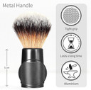 Synthetic Shaving Brush | Rose Gold | Vegan Shaving Brush | Shave Brush for Ingrown Hair Solution | Zero Waste men and women's manual shaving| Lather Mens and Womens Shaving Foam | Bambaw