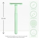 Metal Safety Razor | Mint Green | Plastic Free Safety Razor | Bambaw
