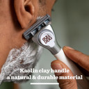 BULLDOG Skincare - Sensitive Ceramic Razor Multipack Smooth Glide Razor Handle Plus 9 Blade Refills for Men