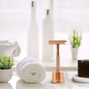 Metal Razor for Women with Safety Razor Stand | Rose Gold Women Razor | Eco Razor Women | Fits All Double Razor Blades | Reusable Razor Women | Zero Plastic | Eco Beauty | Sustainable Home | Bambaw