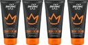 King of Shaves 2 in 1 No Foam Shaving Cream For Men, Post Shave Moisturiser for Men, Moisturising Shave Cream Men 4x175ml