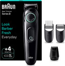 Braun BT3410 Beard Trimmer, Beard Trimmer/Trimmer/Hair Trimmer, Men's Hair Trimmer with Ultra Sharp Blade, 40 Length Settings, with 50 Minutes Wireless Running Time