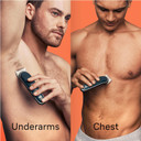 Braun Body Groomer for Men, Body Hair Trimmer +7 Tools, SkinGuard, Waterproof, 100 Min Runtime, Gentle Pubic & Private Area Shaver, Smooth & Sensitive Trim, Braun Series 5 Grey (BG5555)