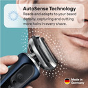 Braun Series 7 71-B1200s Electric Shaver for Men with EasyClick Precision Trimmer Attachment, 360° Flex, Wet & Dry, Rechargeable, Cordless Foil Razor, Blue