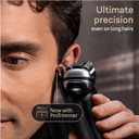 Braun Beard Shaver Series 9 PRO+ Electric Shaver for Men Rechargeable, 5 Pro Shave Elements & Precision Long Hair ProTrimmer, PowerCase, 9527s, Silver