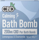 CBDfx 200mg CBD High Strength Calming Single Bath Bomb with Lemongrass & Chamomile for A Muscle Bath Soak, Vegan, Cruelty-Free CBDfx 200mg CBD High Strength Calming Single Bath Bomb with Lemongrass & Chamomile for A Muscle Bath Soak, Vegan, Cruelty-Free