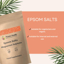Magnesium Sulphate - Epsom Salts (500 Grams) | Epsom Bath Salts | Epsom Salt to Drink | Magnesium Bath Salts Muscle Soak & Epsom Salts for Feet | by Power Health