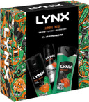 Lynx Jungle Fresh THE TRIFECTA 3-in-1 Body Wash 225 ml, 48Hrs High Definition Body Spray 150 ml & 72Hrs Antiperspirant 150 ml 3 Pieces Gift Set for Him