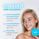 Indeed Labs Snoxin II Under Eye Patches - Argireline & Niacinamide Reduce Dark Circles, Puffy Eyes, Undereye Bags, Wrinkles - Biodegradable Hydrogel Under Eye Patches for Fine Lines & Crows Feet