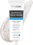 Glycolic Face Wash with Vitamin C by Procoal  Purifies, Cleanses and Resurfaces Complexion, Cruelty-Free, Made in UK
