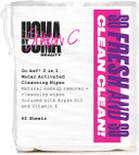 UOMA by Sharon C. Face Wipes - Go Awf 2 in 1 Water Activated Makeup Removal Pads. Biodegradable Cotton Pads with Argan Oil + Vitamin E. 40 Wipes