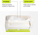 Carbon Theory Supa-Sheets XL Facial Cleansing Towels - 50 x Biodegradable Face Towels Single-Use - Ultra-Soft 100% Cotton - Makeup Remover Cleansing Wipes