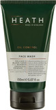 Heath Face Wash for Men - Advanced Exfoliating Cleanser for Daily Use - Black Lava and Activated Charcoal - With Vitamin C and Brazilian Papaya Extract - Made in England - 150 ml