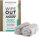 Magnitone London WipeOut Extraordinary 100% Bamboo MicroFibe Super Natural Cleansing Cloth, Grey - 40cm x 17cm each - Pack of 2
