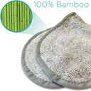 Magnitone London WipeOut Extraordinary 100% Bamboo MicroFibe Super Natural Cleansing Cloth, Grey - 40cm x 17cm each - Pack of 2