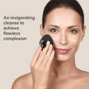 GESKE SmartAppGuided Facial Brush | 4 in 1 | professional facial cleansing brush with handle | skin cleansing soft silicone facial brush | routine skincare | gentle cleansing | facial cleanser