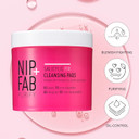 Nip + Fab Saliyclic Fix Night Pads for Face with Hyaluronic Acid, Exfoliating Facial Pad BHA Exfoliant for Skin Hydration Acne Breakouts and Blemishes, 60 Pads, 80 ml