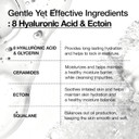 ANUA Moisturizing Gentle Gel Cleanser, Hyaluronic Acid, Squalane, Ceramide, Foaming Facial Korean Cleanser, pH Balance, Daily Hydrating Face Wash, 150ml/5.07fl oz