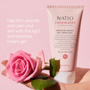 Natio Australia Rosewater Hydration Moisture Boost Day Cream-Gel, 75 ml - Face Cream with Shea Butter - Face Moisturiser for All Skin Types