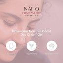 Natio Australia Rosewater Hydration Moisture Boost Day Cream-Gel, 75 ml - Face Cream with Shea Butter - Face Moisturiser for All Skin Types