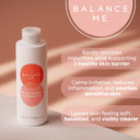 Balance Me Pre And Probiotic Cleansing Milk, Fragrance Free, Soothes and Strengthens, Perfect for Sensitive Skin, Made In UK  180ml