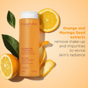 Clarins One-Step Facial Cleanser with Orange Extract 200ml | Bi-Phase Makeup Remover & Cleanser | Removes Impurities & Boosts Radiance