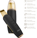 GESKE SmartAppGuided MicroCurrent Skin Scrubber & Blackhead Remover | 9 in 1 | Skincare tool | Pores cleaner | Anti-aging and cleansing | Professional face lift | Blackheads removal & extraction