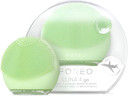 FOREO LUNA 4 go Facial Cleansing Brush & Firming Face Massager - Premium Face Brush - Enhances Absorption of Skin Care Products - Simple Face Care Travel Accessories - All Skin Types - Pistachio