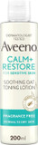 Aveeno Face Calm+Restore Soothing Oat Toning Lotion (1 x 200ml), Fragrance-Free Face Care with Prebiotic Oat & Calming Feverfew, Leaves Skin Ultra Refreshed, Suitable for Sensitive Skin