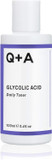 Q+A Glycolic Acid Daily Face Toner (100ml), Hydrating Toner for Face with Glycolic for Smooth Skin, Refines Pores & Evens Skin Tone, Fragrance Free, Alcohol Free, Vegan & Cruelty Free Skincare