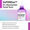 Carbon Theory VaPOREize Niacinamide Face Toner - Reduces Redness & Controls Sebum Production - Blemish Control Cleanser for Oily Skin - Exfoliating Skin Toner for Face - Vegan Facial Tonic - 250ml